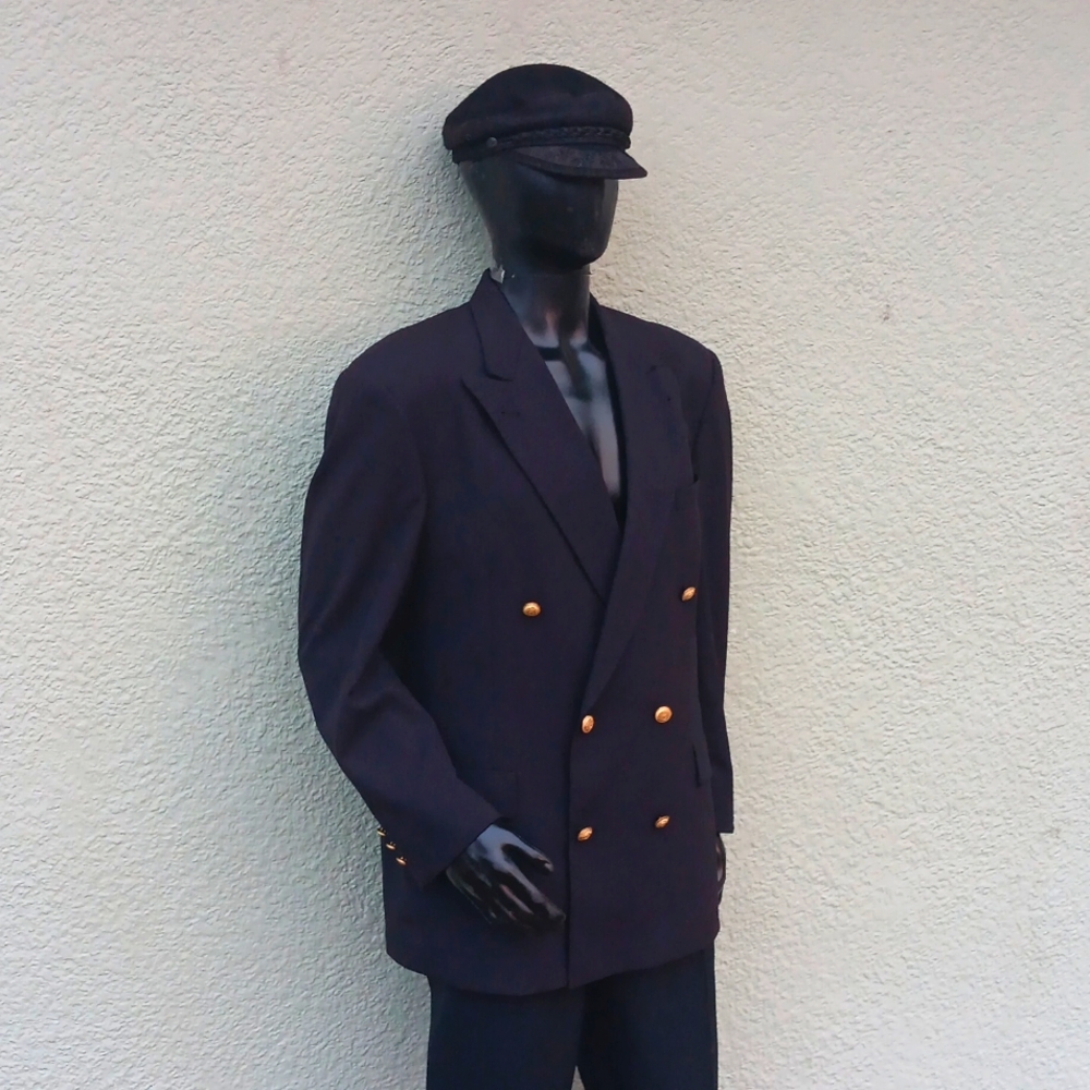 Tommy Hilfiger Navy Blazer with Gold Buttons